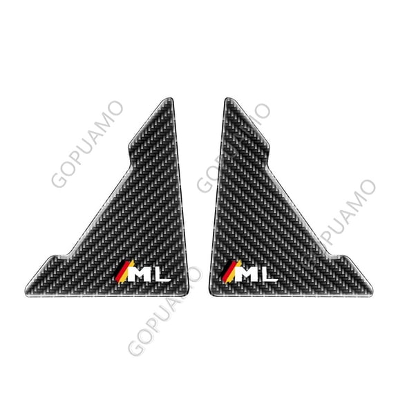 For Mercedes Benz ML Door Corner Cover Crash Scratch Protector Carbon Fiber Protector Anti-Scratch Stickers Door Protection Cover