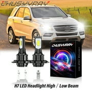 For Mercedes-Benz ML350 2003-2015 Super White H7 LED Headlight Low Beam Bulbs 2x