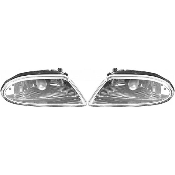 For Mercedes-Benz ML500 Fog Light 2002 2003 2004 2005 Pair Driver and Passenger Side w/ Bulbs For MB2592104
