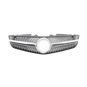 For Mercedes-Benz R230 SL-Class 2009-2012 SL500 SL550 SL600 Front Grille Grill Black/Silver Upper Bumper Hood Mesh