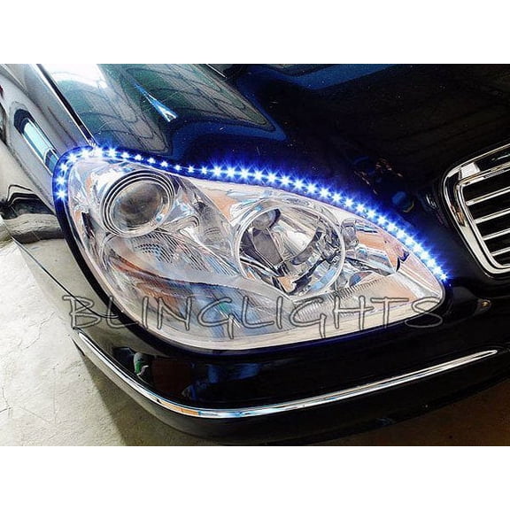 For Mercedes-Benz S-Class LED DRL Strip Lights Day Time Running Lamps LEDs DRLs Strips W140 W220 W221