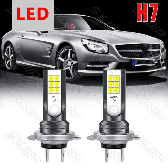 For Mercedes Benz SL S SLK E C CL Class H7 LED Headlight Bulb High Low Beam