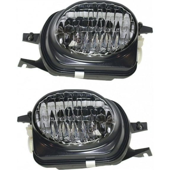 For Mercedes-Benz SLK230 Fog Light 2002 2003 2004 Pair Driver and Passenger Side w/Bulbs Replaces For MB2592115