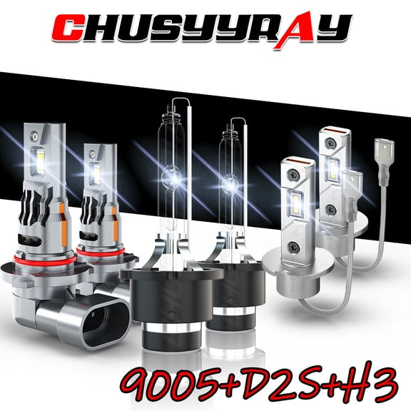For Mercedes-Benz SLR McLaren 2005-2009 LED Headlight HID Hi/Lo+Fog light Bulb