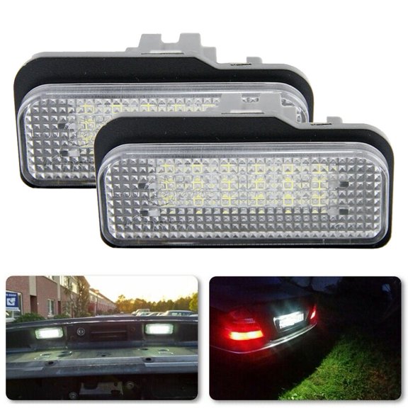 For Mercedes-Benz W203 W211 W219 R171 Led Number License Plate Light No Error