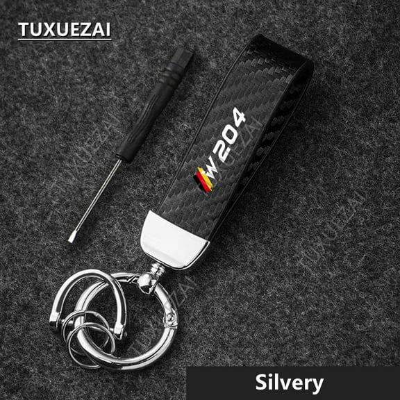 For Mercedes Benz W204 Car Key Ring With Horseshoe Buckle Car Keychain Keyring Auto Accessories