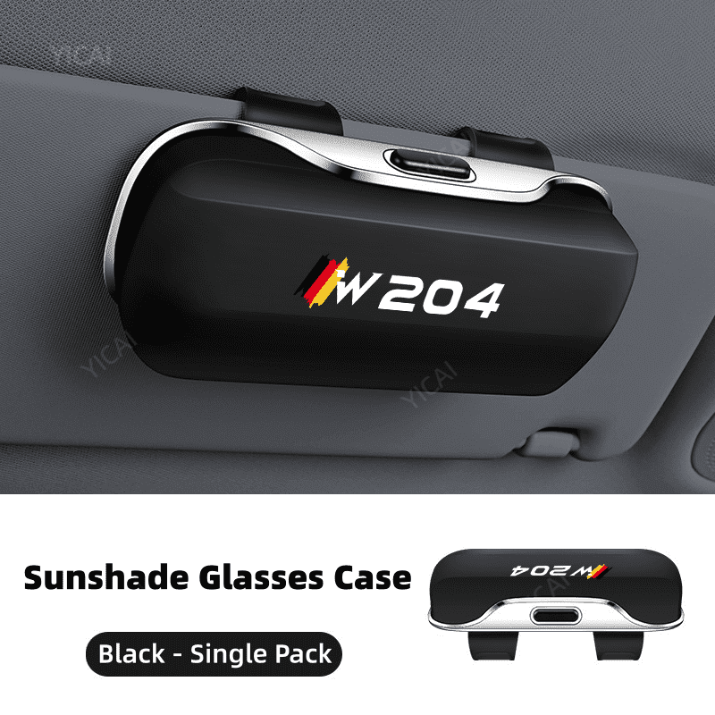 For Mercedes Benz W204 Car mounted glasses case Back clip type Car Sun ...