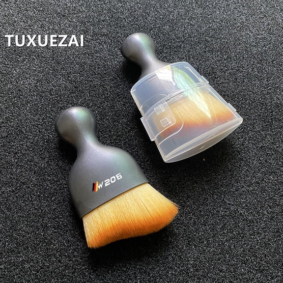 For Mercedes Benz W206 Car Curved Detail Brushes with Shell Auto Interior Center Console Cleaning Tool