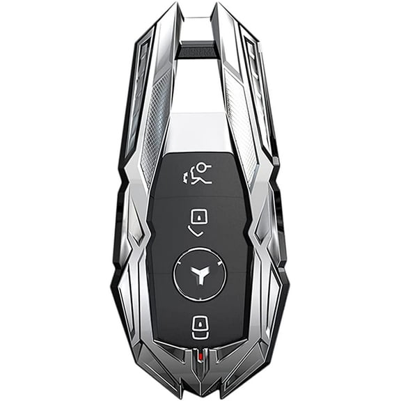 For Mercedes Benz key fob cover, Metal Key Fob Case Protector Compatible with Benz E-Class S-Class A-Class C-Class G-Class