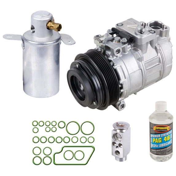For Mercedes C220 C230 C280 CLK320 OEM AC Compressor w/ A/C Repair Kit - BuyAutoParts
