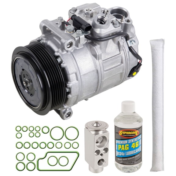 For Mercedes C230 C300 C350 & C63 AMG OEM AC Compressor w/ A/C Repair Kit - BuyAutoParts