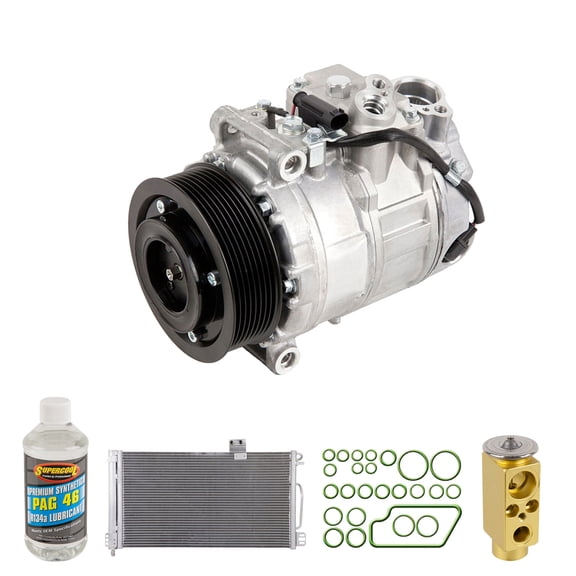 For Mercedes C32 AMG 2002-2004 A/C Kit w/ AC Compressor Condenser & Drier - BuyAutoParts