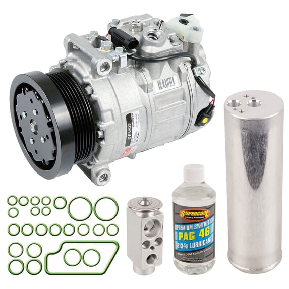 For Mercedes CL500 2001 2002 2003 OEM AC Compressor w/ A/C Repair Kit - BuyAutoParts