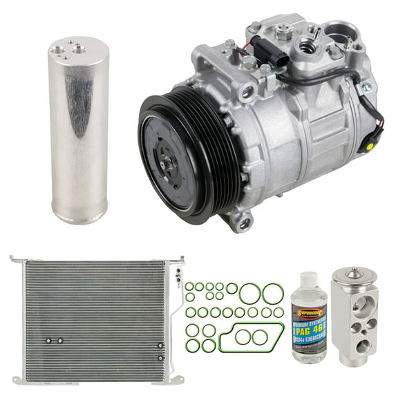 For Mercedes CL55 AMG 2001 OEM AC Compressor w/ Condenser Drier - BuyAutoParts