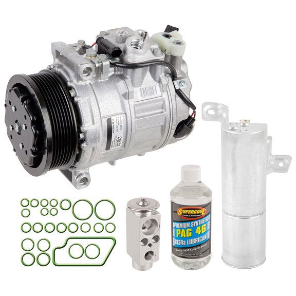 For Mercedes CL600 S600 S65 AMG CL63 AMG OEM AC Compressor w/ A/C Repair Kit - BuyAutoParts