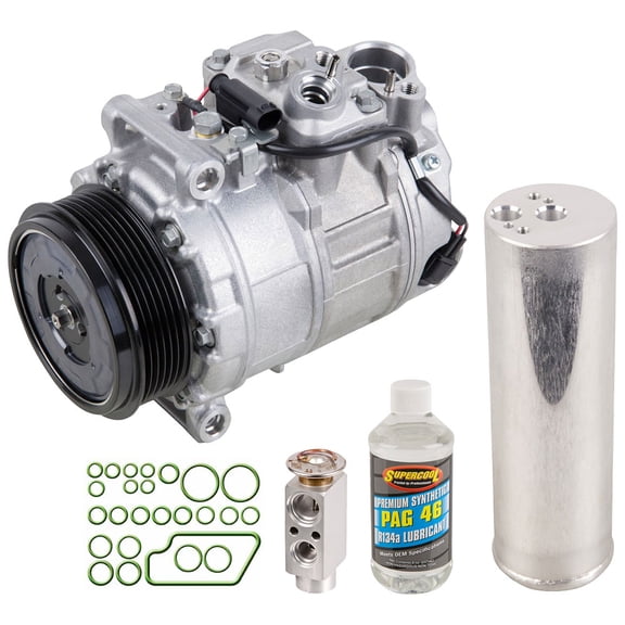 For Mercedes S55 AMG 2001 2002 OEM AC Compressor w/ A/C Repair Kit - BuyAutoParts