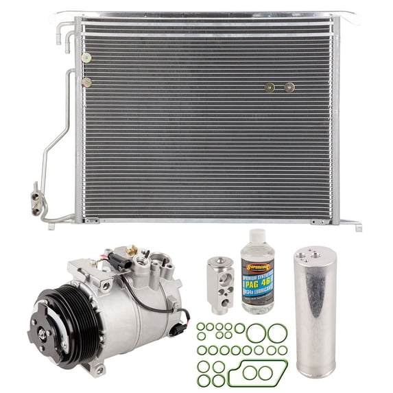 For Mercedes SL600 2004-2009 A/C Kit w/ AC Compressor Condenser & Drier - BuyAutoParts