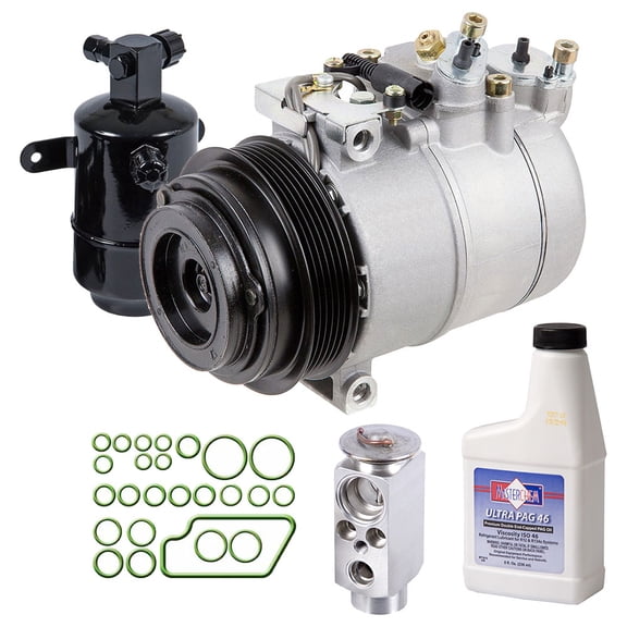For Mercedes SLK230 1998 1999 AC Compressor w/ A/C Repair Kit - BuyAutoParts