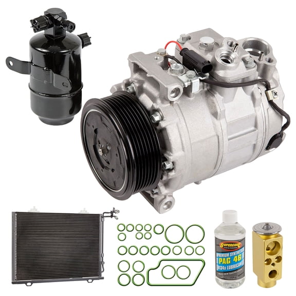 For Mercedes SLK32 AMG 2002-2004 A/C Kit w/ AC Compressor Condenser & Drier - BuyAutoParts