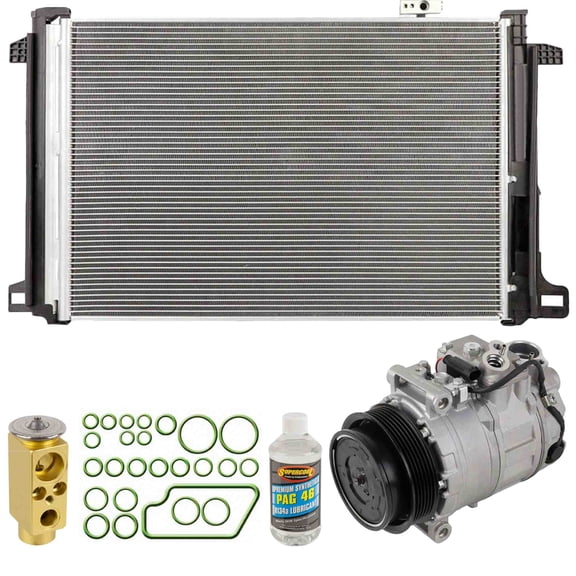 For Mercedes SLK55 AMG 2016 A/C Kit w/ AC Compressor Condenser & Drier - BuyAutoParts