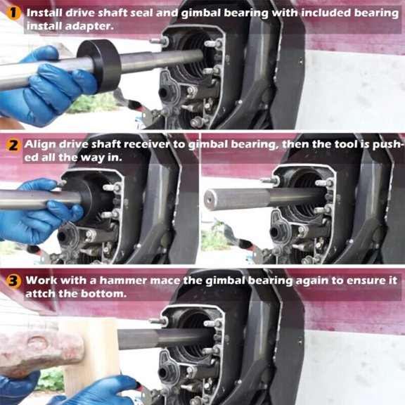 For Mercruiser Alpha Bravo OMC&Volvo Gimbal Bearing Alignment Install Tool Kits
