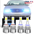 thumbnail image 1 of For Mercury Grand Marquis 1995-1997 4x 8000K LED Headlight Hi/Lo Beam Bulbs Kit, 1 of 6