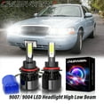thumbnail image 1 of For Mercury Grand Marquis 1998-2005 9007 LED High Low Beam Headlight Bulbs Ultra Brighter White 2x, 1 of 10