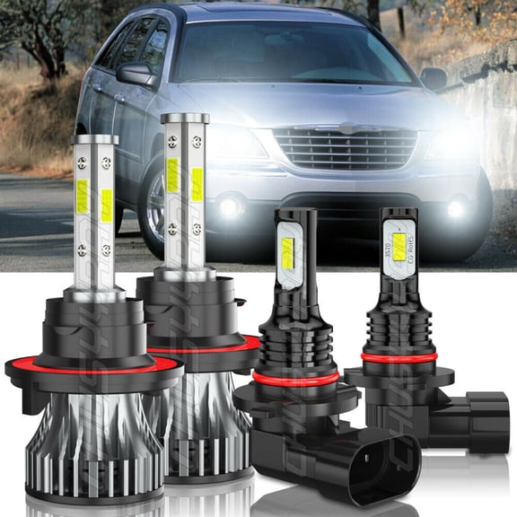 For Mercury Mariner 2005-2011 -Combo LED Headlight Hi/Lo Beam + Fog Light 4 Bulbs kit