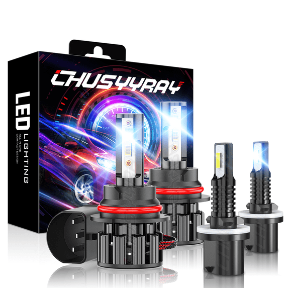 For Mercury Sable 2002-2003 9007 LED Headlight Hi/Lo 880 Fog Light Bulbs Combo Kit 6000K