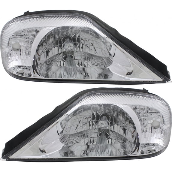 For Mercury Sable Headlight 2003 2004 2005 Pair Driver and Passenger Lens/Housing For FO2518105 + FO2519105