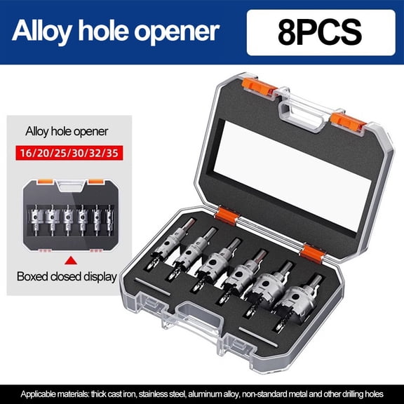 For Metalworking TCT Carbide Core Drill Bit Built-in Alloy Drill Bit Center Hexagonal Handle Design Long Service Life
