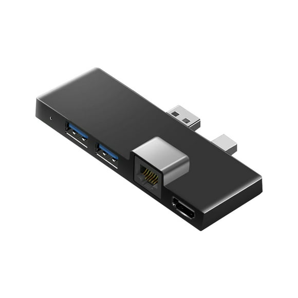 For Microsoft Surface Pro 4/5/6 Docking Station Hub with 4K Compatible RJ45 TF Card Reader Gigabit Ethernet 2 USB 3.1 Gen 1 Ports