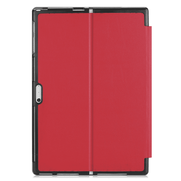 For Microsoft Surface Pro4/5/6/7 Stand Cover Pen Holder 12.3" Tablet Lightweight Hard Case (Red)