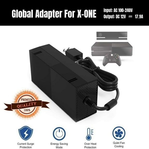 For Microsoft Xbox One Console AC Adapter Brick Charger Power Supply Cord