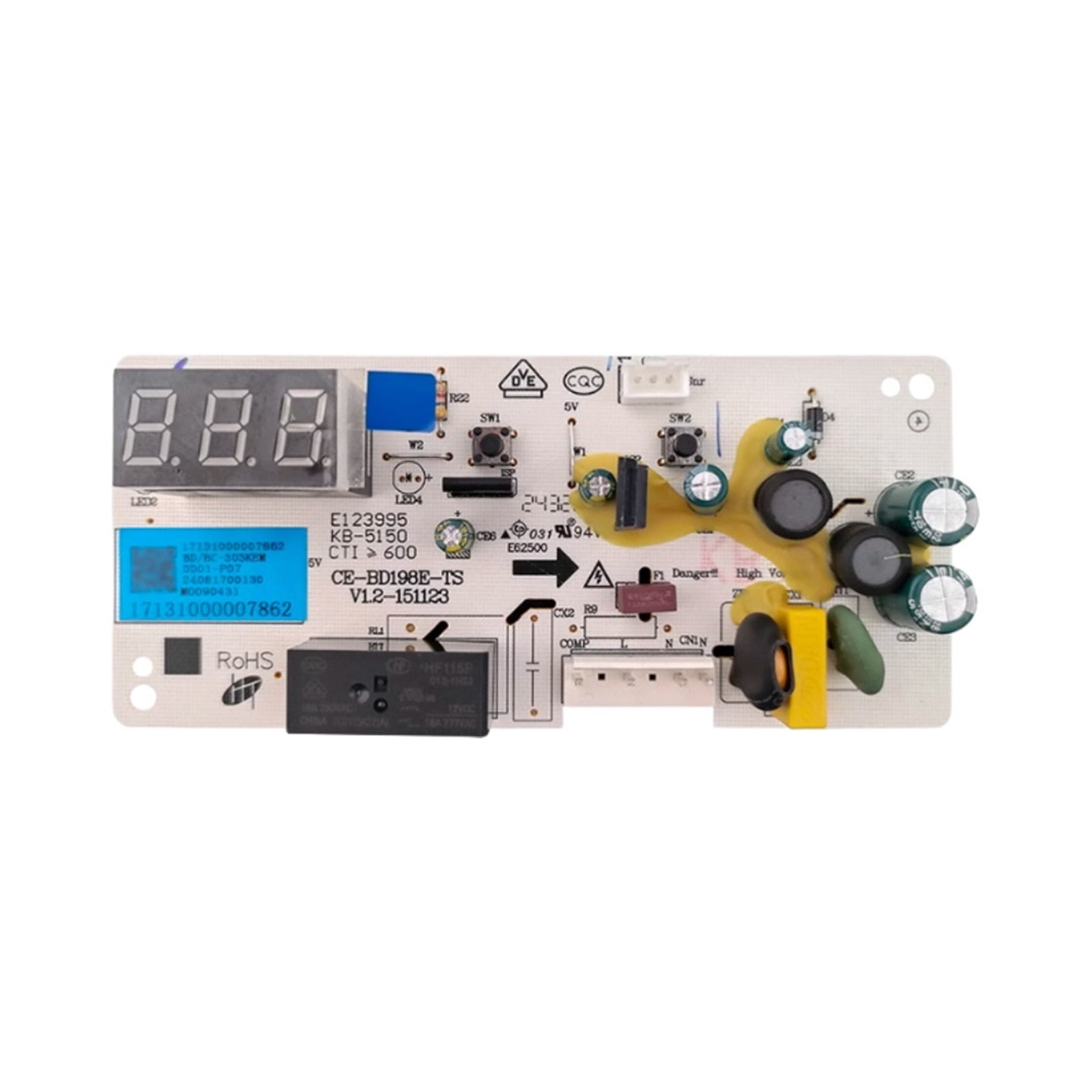 For Midea Freezer Computer Board BC/BD-303KEM 17131000007862 Motherboard BD/BC-423DWEM (E) CE-BD198E-TS BDBC99E Components , components