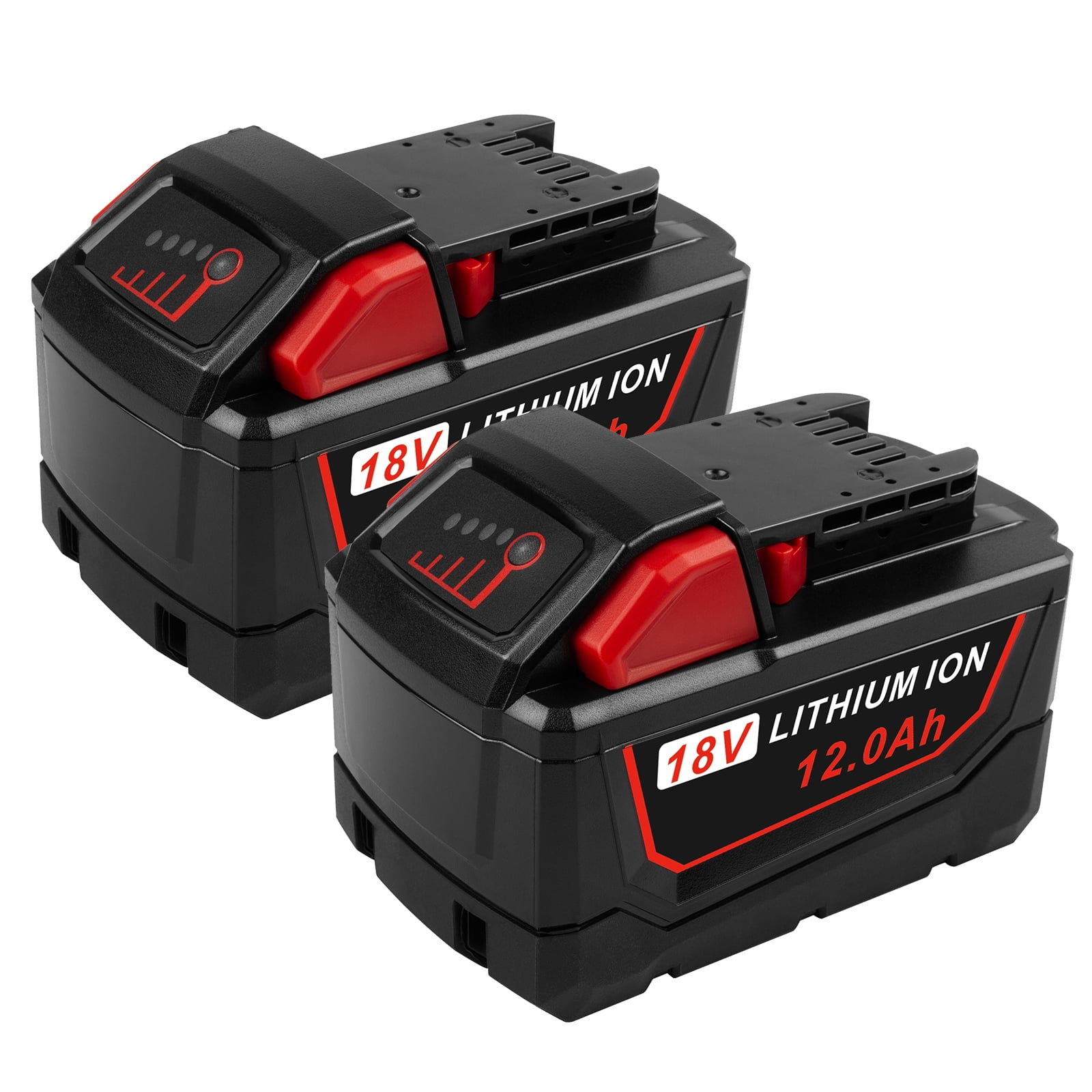 2 Pack Milwaukee M18 12.0Ah Li ion Extended Capacity Battery 48 11 1860 48 11 1850 Walmart