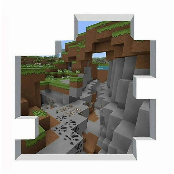For Minecraft Giant Peel and Stick Wall Decal Cartoon Sticker St