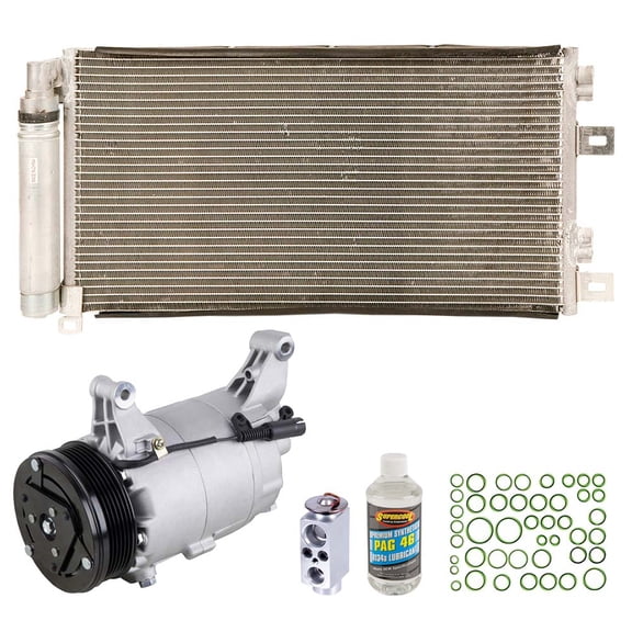 For Mini Cooper 2008 AC Compressor w/ A/C Condenser & Repair Kit - BuyAutoParts