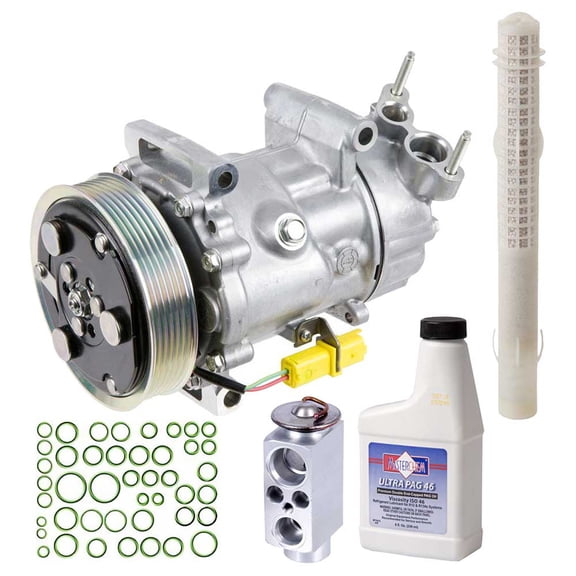 For Mini Cooper Base Mini Cooper S 2007 OEM AC Compressor w/ A/C Repair Kit - BuyAutoParts