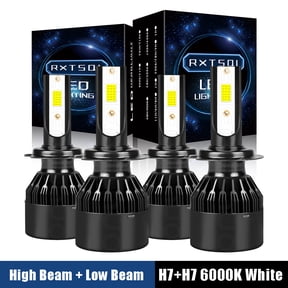For Mini Cooper Countryman 2017-2019 LED Headlight Bulbs H7+H7 High Beam and Low Beam White 4pc,c9