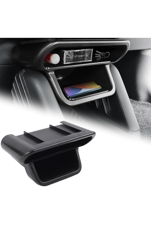 For Mini Cooper E/SE J01 EV 2024 2025 Car Gear Shift Layered Storage Box Gear Shift Storage Bag Organizer Tray