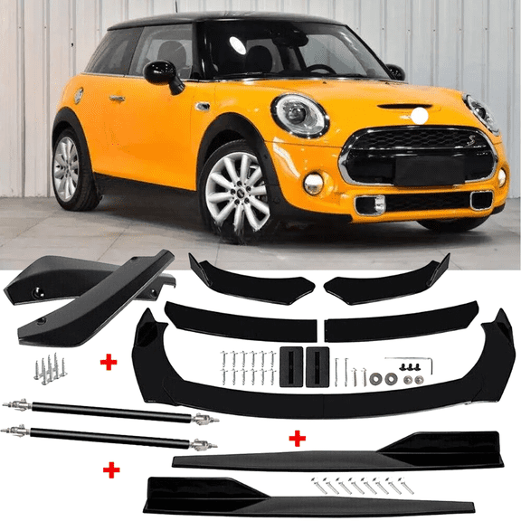 For Mini Cooper F56 Front Rear Bumper Lip Spoiler Body Kit Splitter Side Skirt
