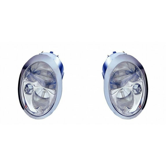 For Mini Cooper Headlight Assembly 2002 2003 2004 Pair Driver and Passenger Side | w/Bulbs | MC2502101