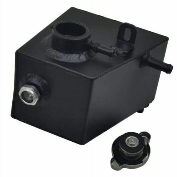 For Mini R50 R52 R53 Cooper S 02-08 Aluminum Coolant Expansion Overflow Tank Reservoir Black