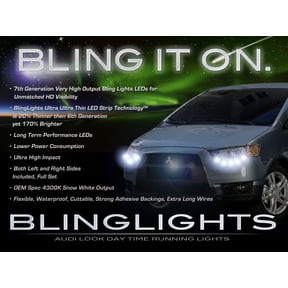 For Mitsubishi Colt LED DRL Light Strips Headlamps Headlights Day Time Running Lamps