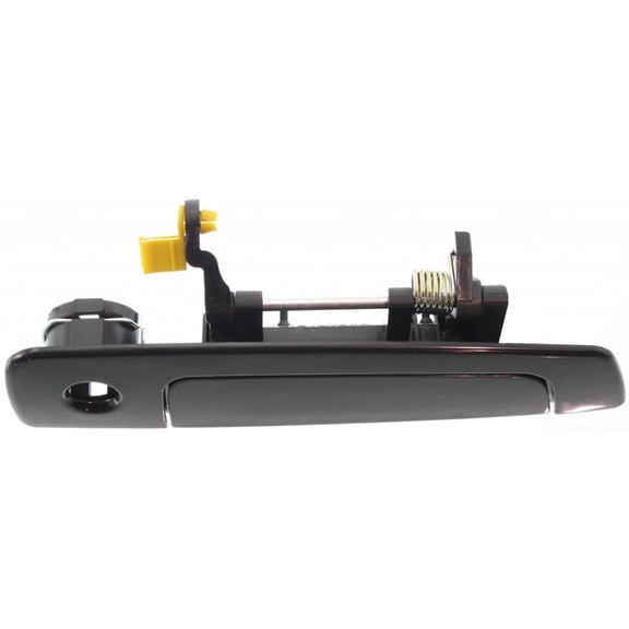 For Mitsubishi Eclipse Exterior Door Handle Front, Passenger Side Smooth Black (2000 - 2005) | With Key Hole| Trim:All Submodels