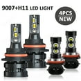 thumbnail image 1 of For Mitsubishi Endeavor 2006-2011 LED Headlight + Fog Light Bulbs Cold White, 1 of 15