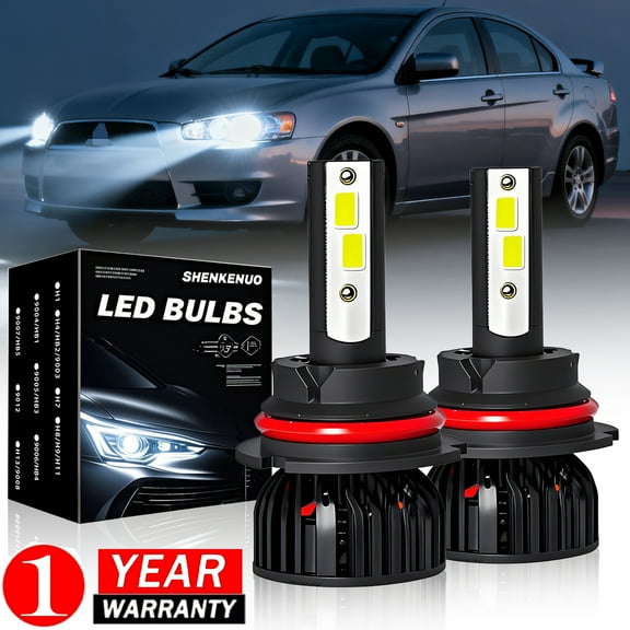 For Mitsubishi Galant 2010 2011 2012 LED Headlight Bulbs 9007 HB5 High and Low Beam 2pcs