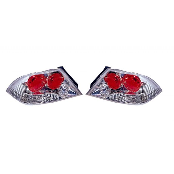For Mitsubishi Lancer 2002 2003 Tail Light Assembly Altezza Type Chrome Pair Driver and Passenger Side MI2811117