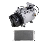 For Mitsubishi Lancer 2004 2005 2006 AC Compressor w/ A/C Condenser & Drier - BuyAutoParts